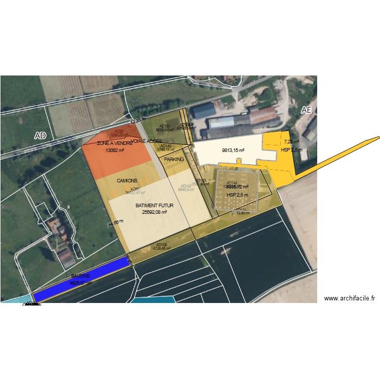 CARTONNAGES VAILLANT. Plan de 3 pièces et 1476 m2