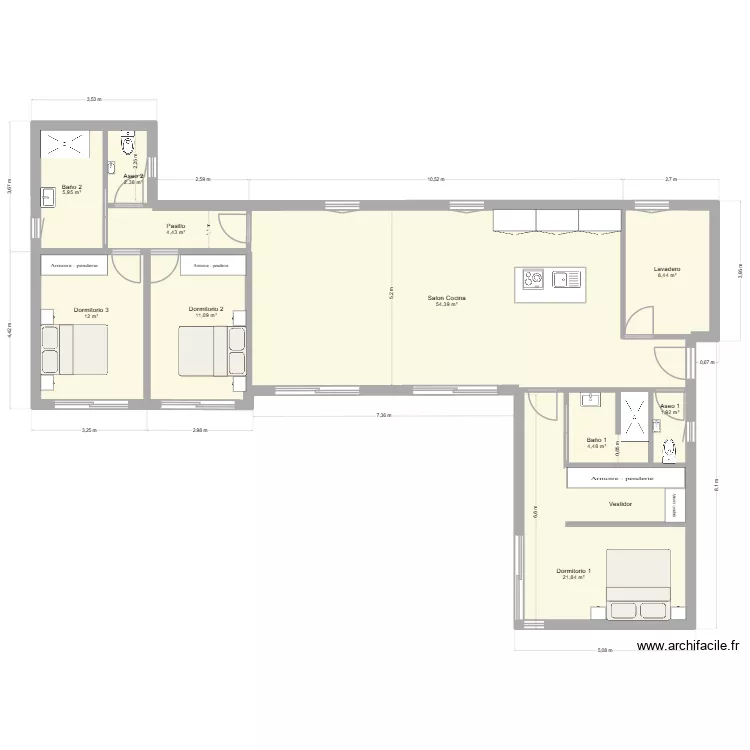 Dennis costa Lux. Plan de 10 Pièces et 127 m² Dennis costa Lux. Plan de 10 Pièces et 127 m²