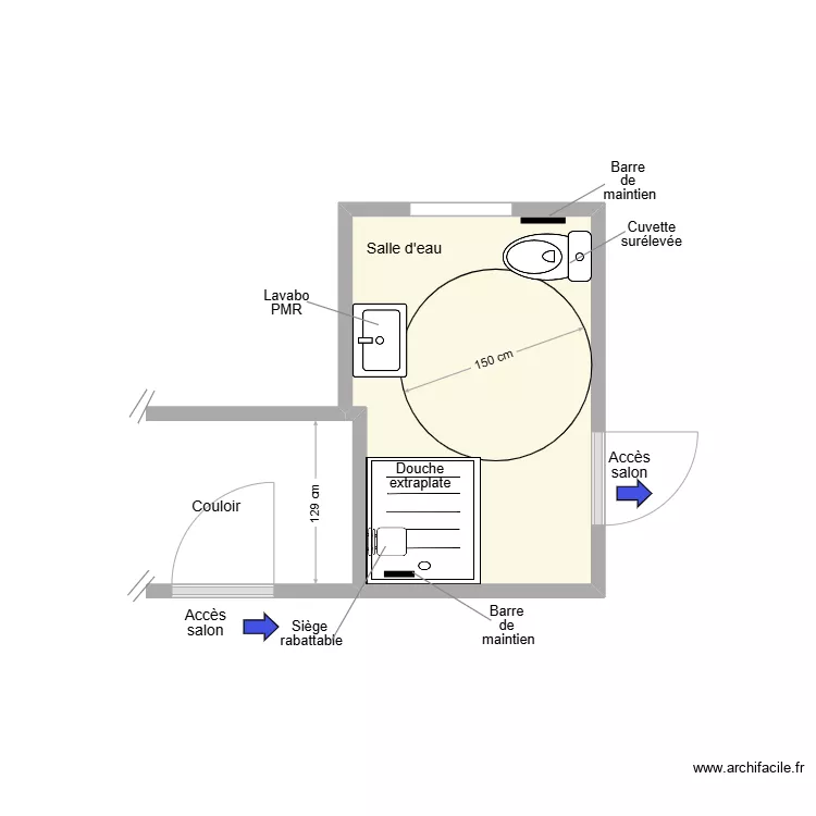 ROUCH Cellier adaptation. Plan de 