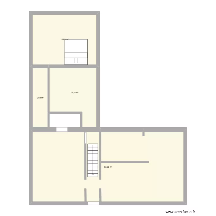 minette. Plan de 4  et 104 m²