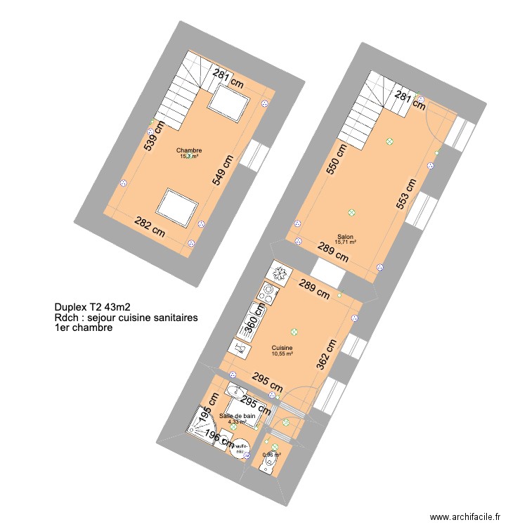Atelier Elec. Plan de 5 pièces et 47 m2