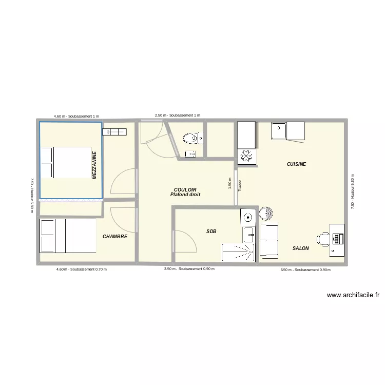 St merry Fontainebleau. Plan de 