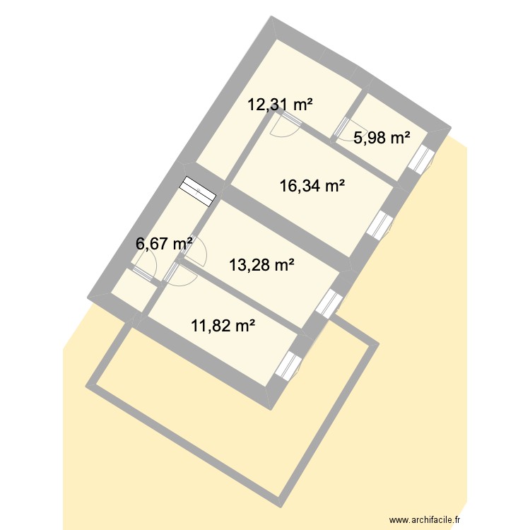 Fontpatour état initial. Plan de 0 pièce et 0 m2