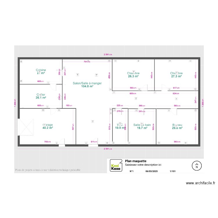 Plan maquette. Plan de 0 pièce et 0 m2