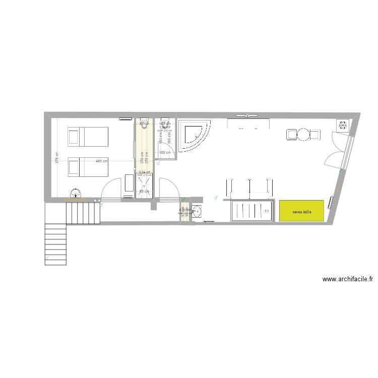 Mezzanine 0407. Plan de 0 pièce et 0 m2