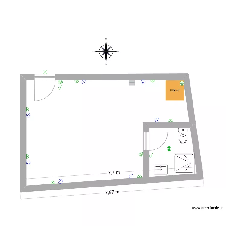 PALHEIRO SENDIM. Plan de 