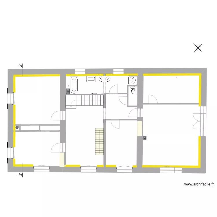 Etage_El&egrave;ctricit&eacute;_Plan vierge. Plan de 
