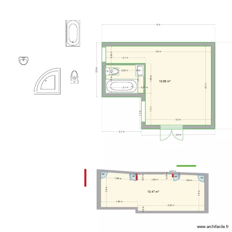Maison complet. Plan de Maison complet. Plan de