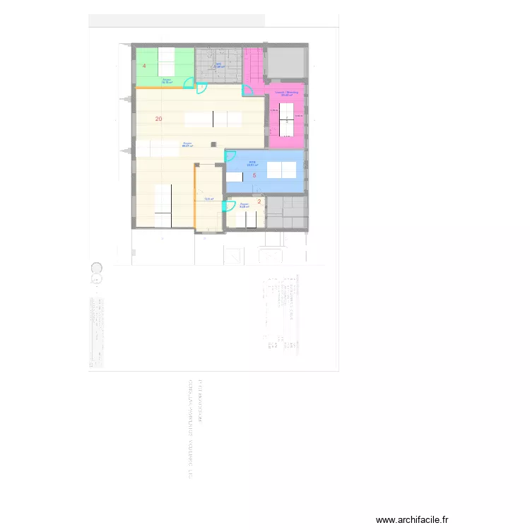 Porto_Sa_Bandeira_V2. Plan de 9 pièces et 201 m²
