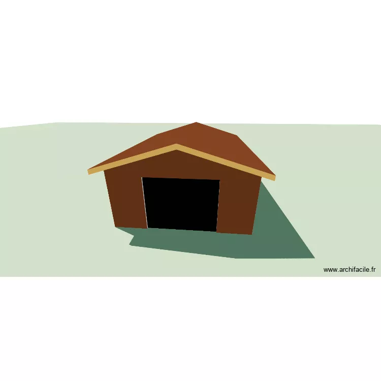 GARAGE ALBAS 2 PENTES. Plan de 5  et 96 m²