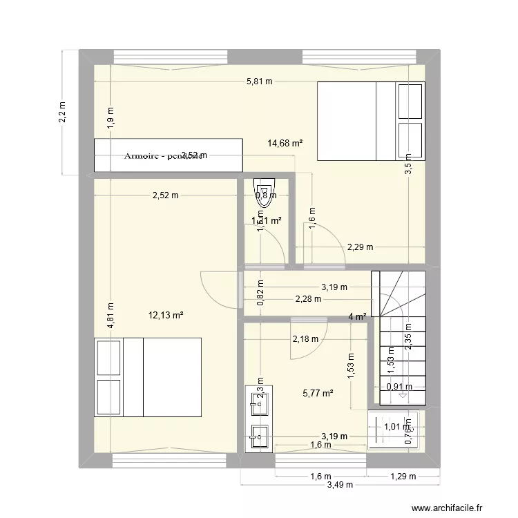 etage loon id&eacute;e 4. Plan de 