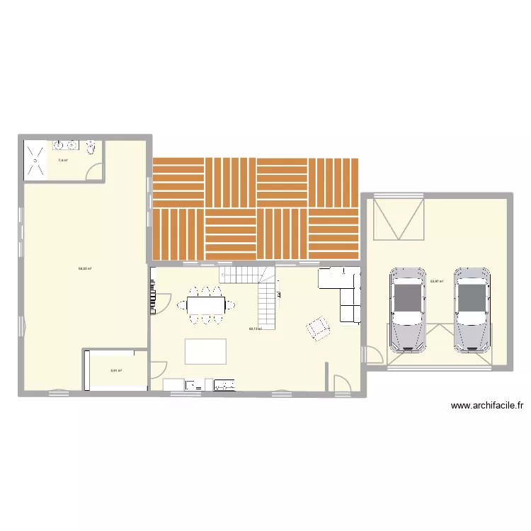 msn1. Plan de 5 pièces et 184 m²