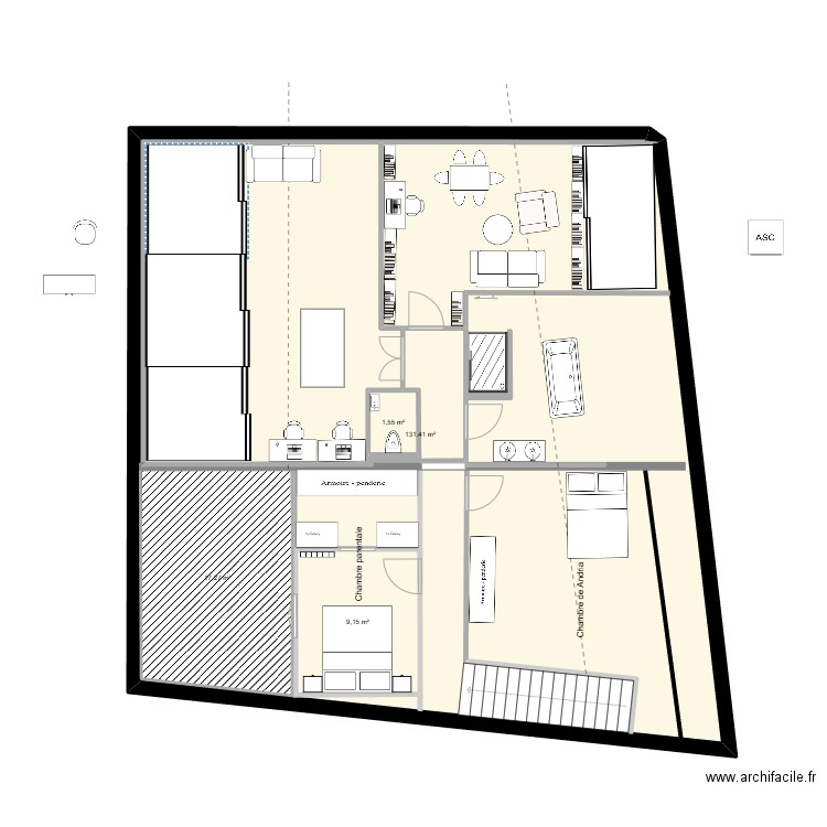 casa etage nouvelles mesures version 2. Plan de 0 pièce et 0 m2