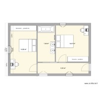 R+1 chambre 1 et 2 mae version