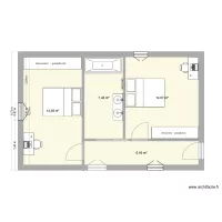 R+1 chambre 1 et 2 mae version