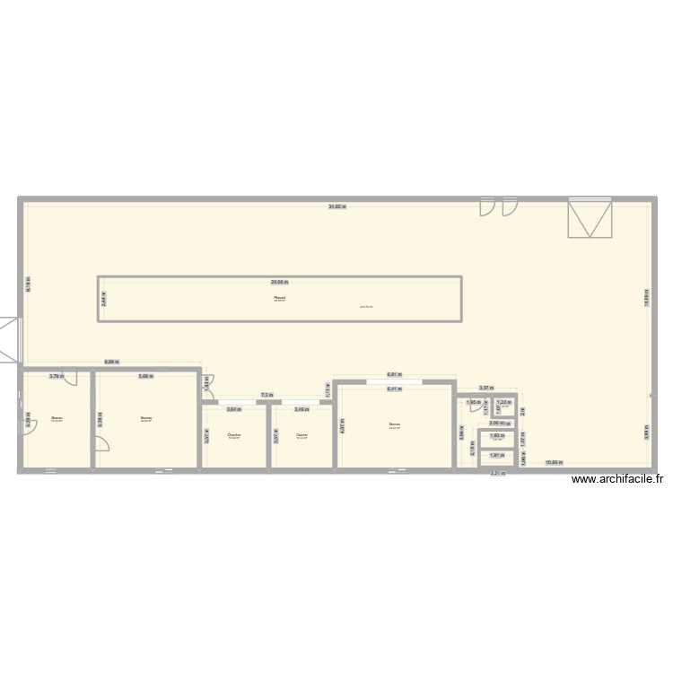 BUREAU SAVIGNY. Plan de 0 pièce et 0 m2