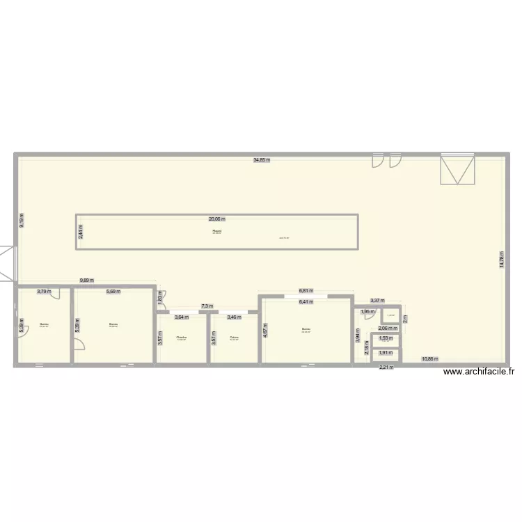 BUREAU SAVIGNY. Plan de 10  et 552 m²