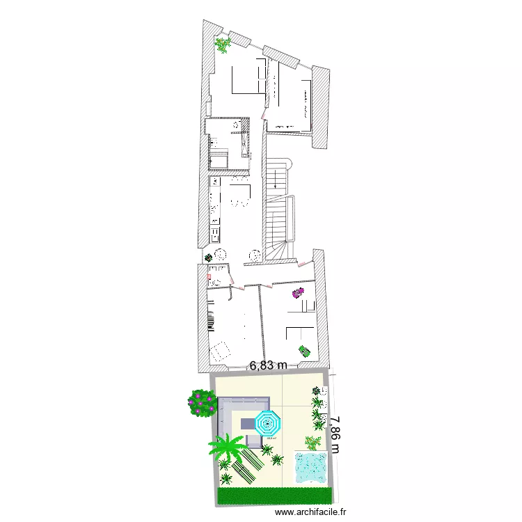 famille nombreuses. Plan de 