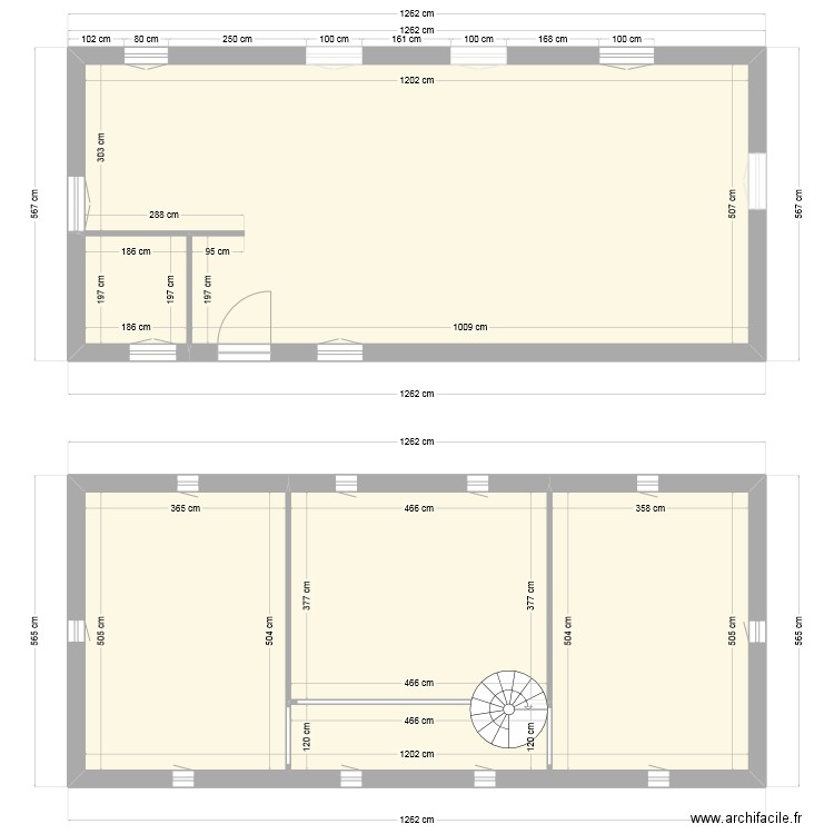 MaisonTraveauxMPR. Plan de 4 pièces et 120 m2
