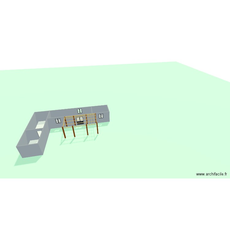 milly sur therain. Plan de 4 pièces et 66 m2