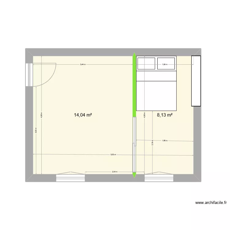 10 cité Joly. Plan de 2 et 22 m² 10 cité Joly. Plan de 2 et 22 m²