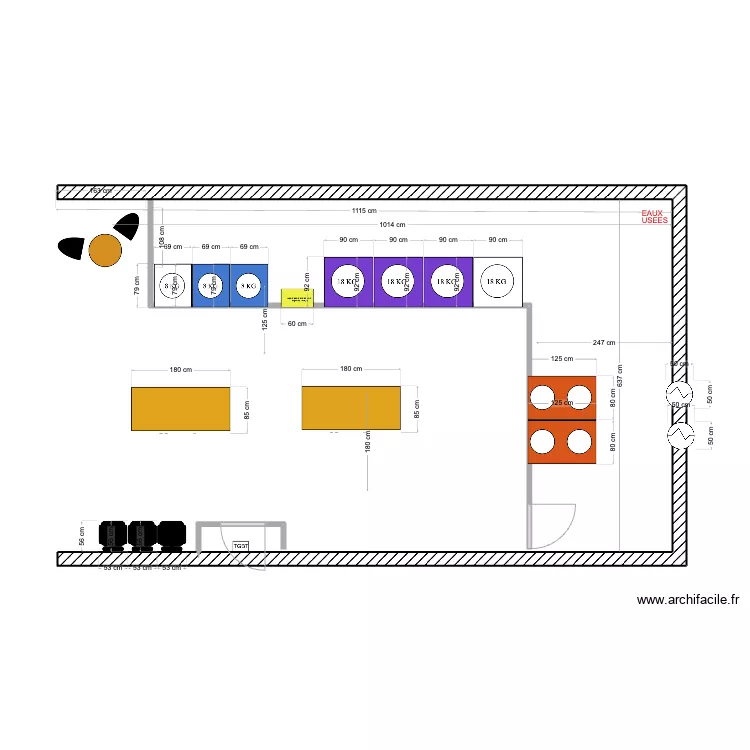 Local MIOS. Plan de 0 pièce et 0 m2