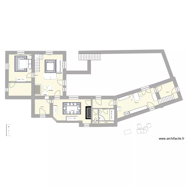 Lacaze. Plan de 16 et 268 m² Lacaze. Plan de 16 et 268 m²