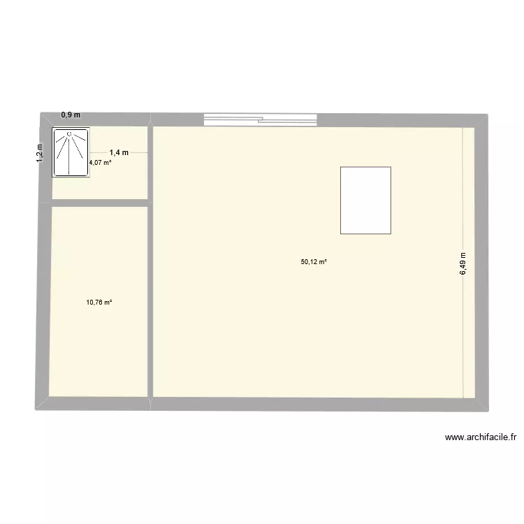 Grange de la Marielle. Plan de 3 et 65 m² Grange de la Marielle. Plan de 3 et 65 m²
