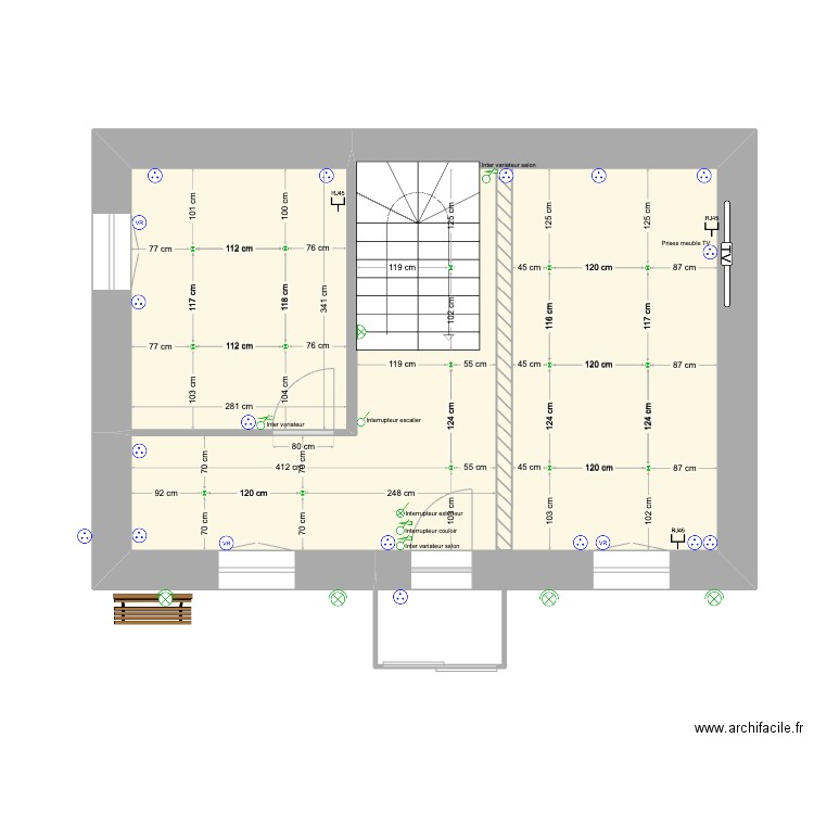 RDC Clavières. Plan de 0 pièce et 0 m2