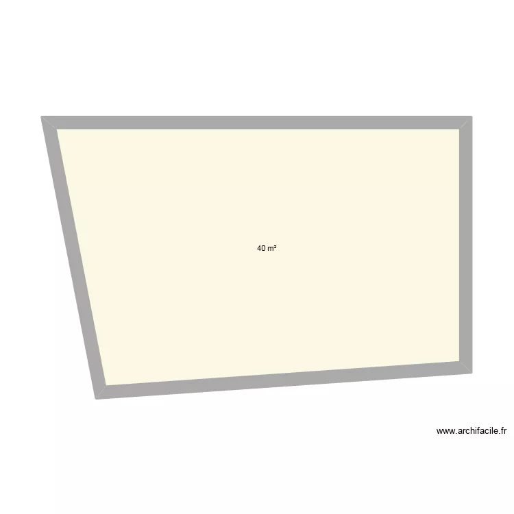 CLEON PIECE. Plan de 1  et 40 m²