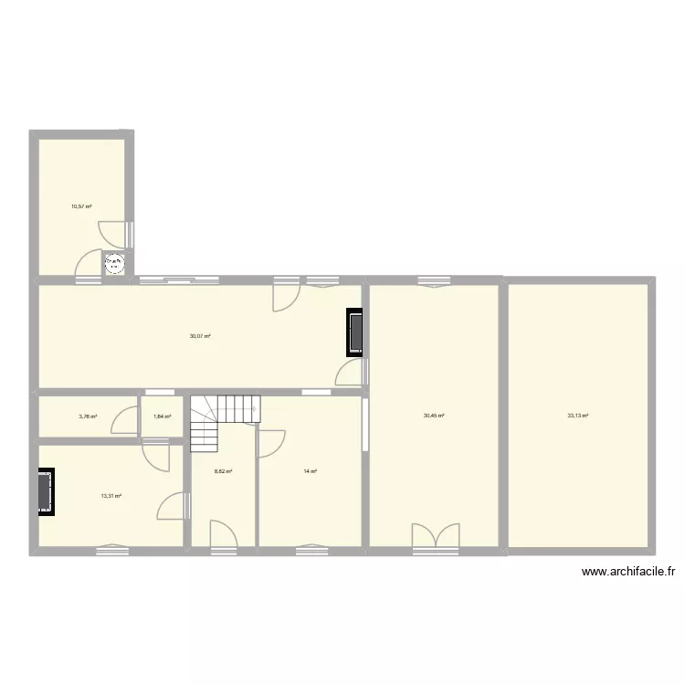 Maison Courtin - Soizé SANS MEUBLE. Plan de 9 pièces et 146 m² Maison Courtin - Soizé SANS MEUBLE. Plan de 9 pièces et 146 m²