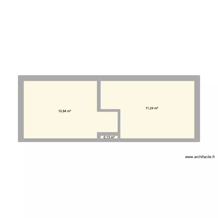 Plan 2. Plan de 3  et 22 m²