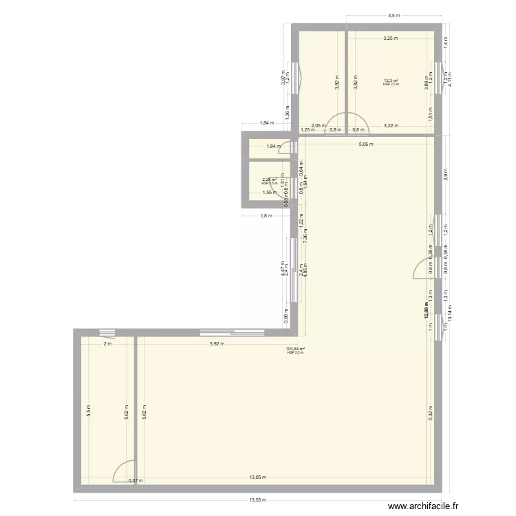 GEFFROY Theo 1. Plan de 3  et 123 m²