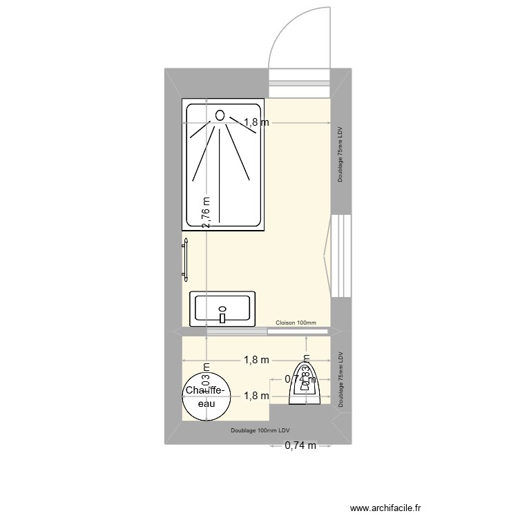 FRAUX G&eacute;rard. Plan de 0 pièce et 0 m2