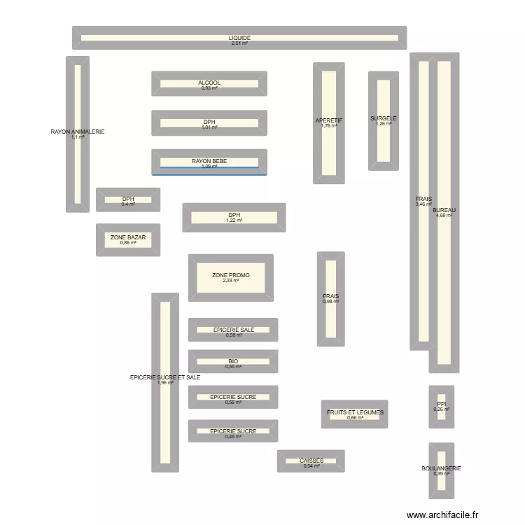 INTREMARCHE. Plan de 