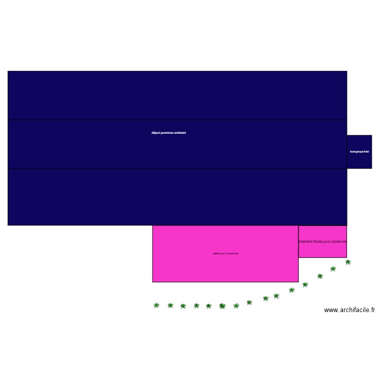atelier jus vue de dessus. Plan de 0 pièce et 0 m2