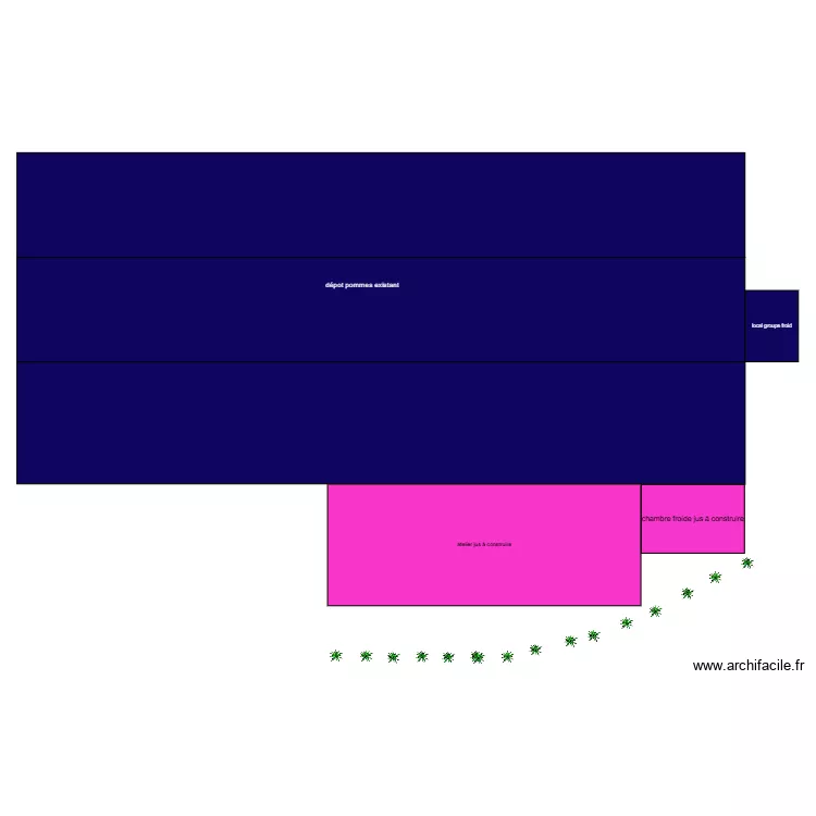 atelier jus vue de dessus. Plan de 
