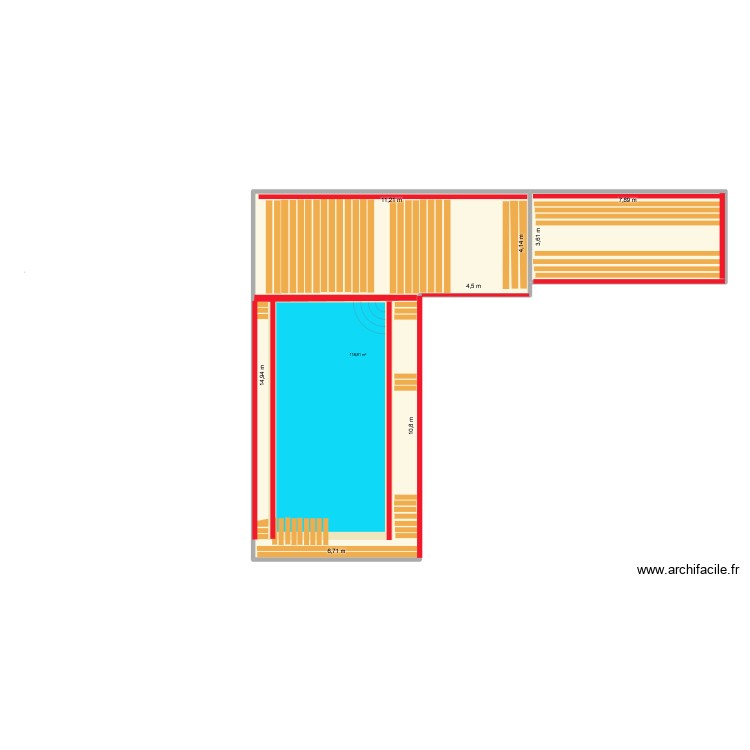 Terrasse. Plan de 0 pièce et 0 m2