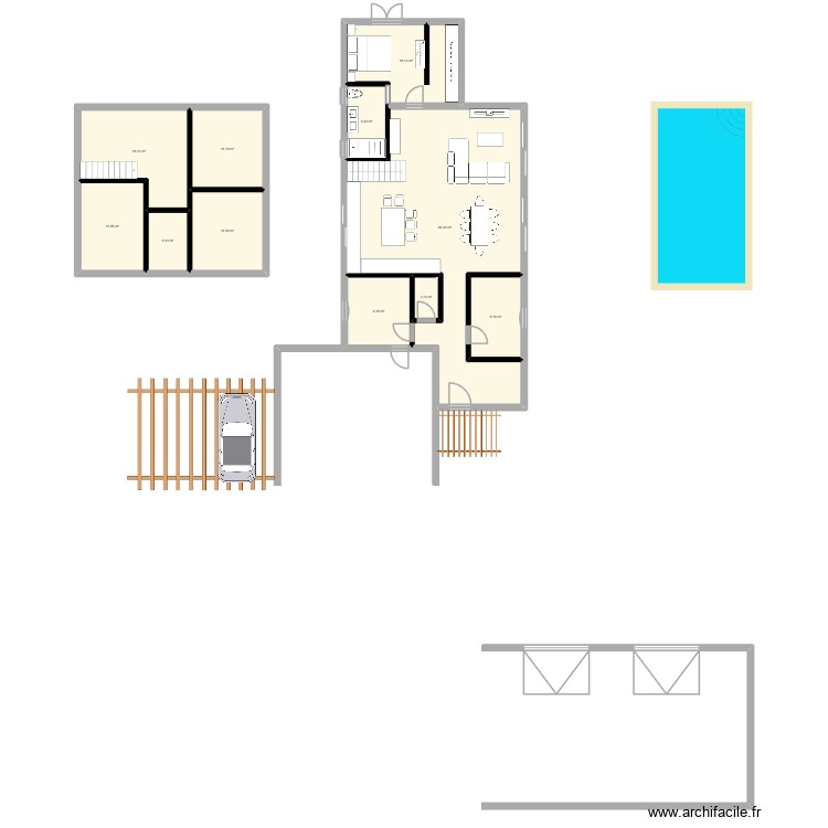 projet sud. Plan de 0 pièce et 0 m2