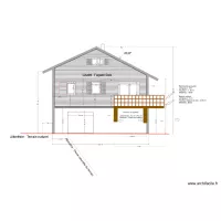 Fa&ccedil;ade ouest chalet avant travaux 3