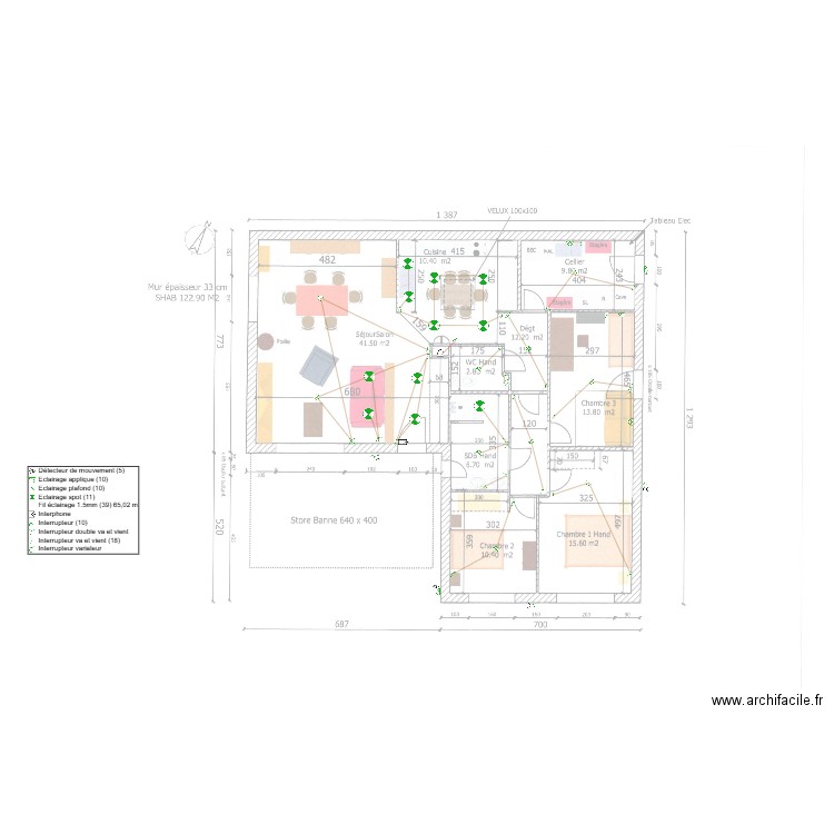 Plan Elec Muzillac Modifié. Plan de 0 pièce et 0 m2