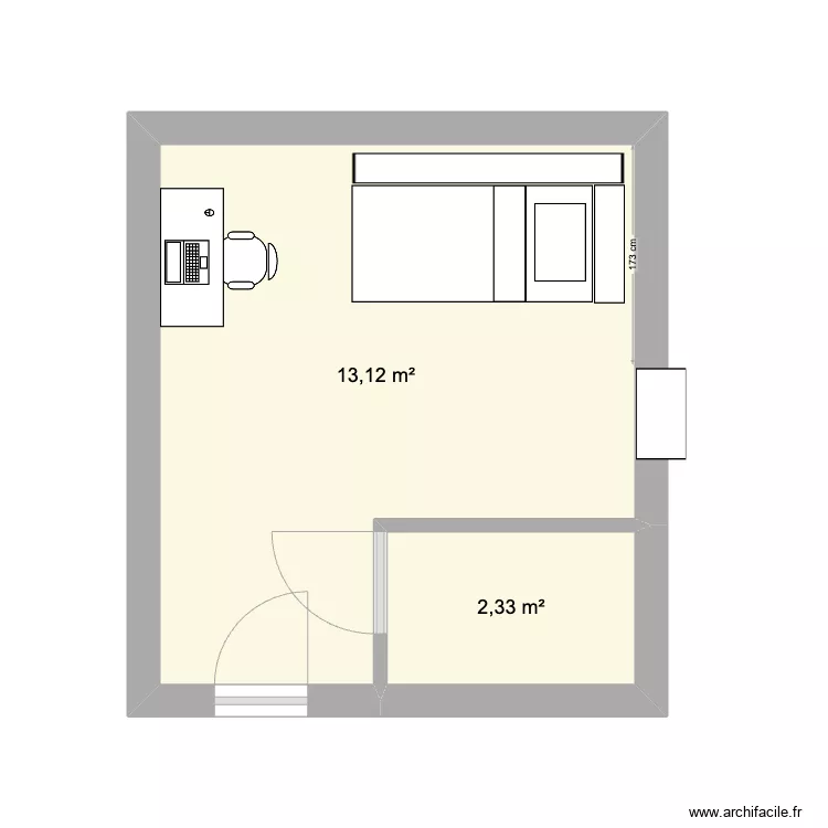 Plan Chambre Alma. Plan de 