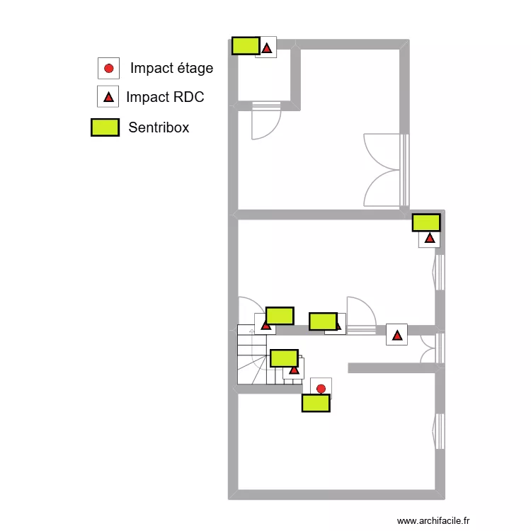 RIBAUD. Plan de 4  et 58 m²