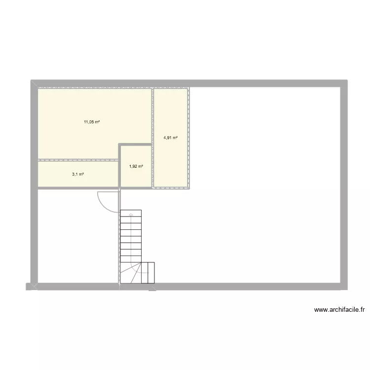 s 1. Plan de 4  et 21 m²
