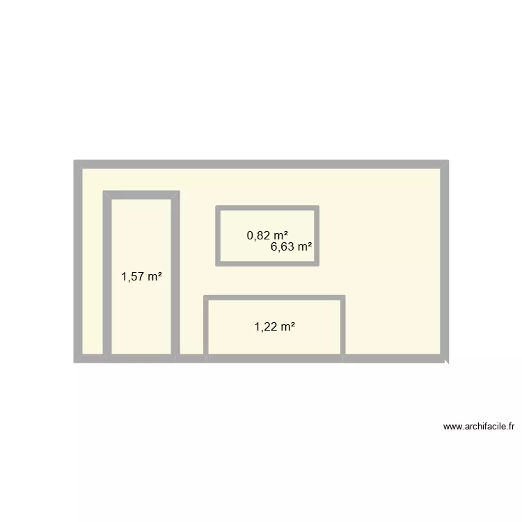 Mur t&eacute;l&eacute; bureau studio. Plan de 4  et 11 m²