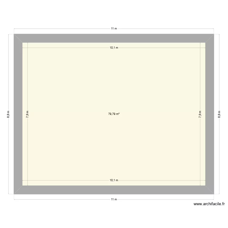 Plan2. Plan de 1  et 80 m²