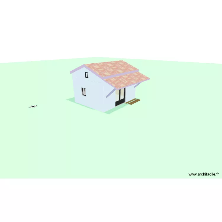 Chalet*2506. Plan de 2  et 31 m²