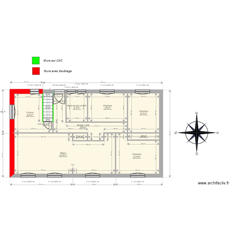 ML24002409. Plan de 16 pièces et 162 m2