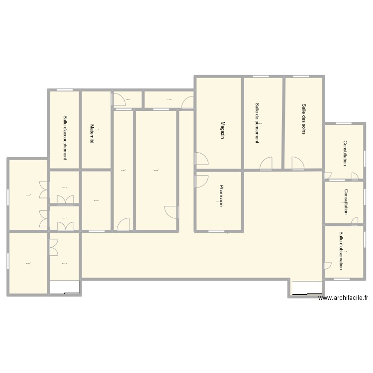Vue en Plan CS BADAZOUN. Plan de 0 pièce et 0 m2