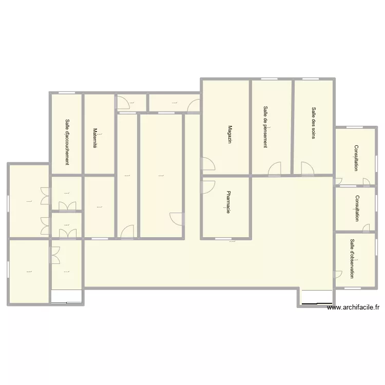 Vue en Plan CS BADAZOUN. Plan de 